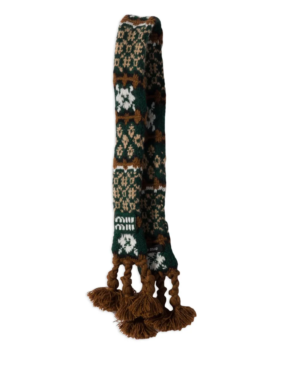 Miu Miu Maglione con logo - Marrone