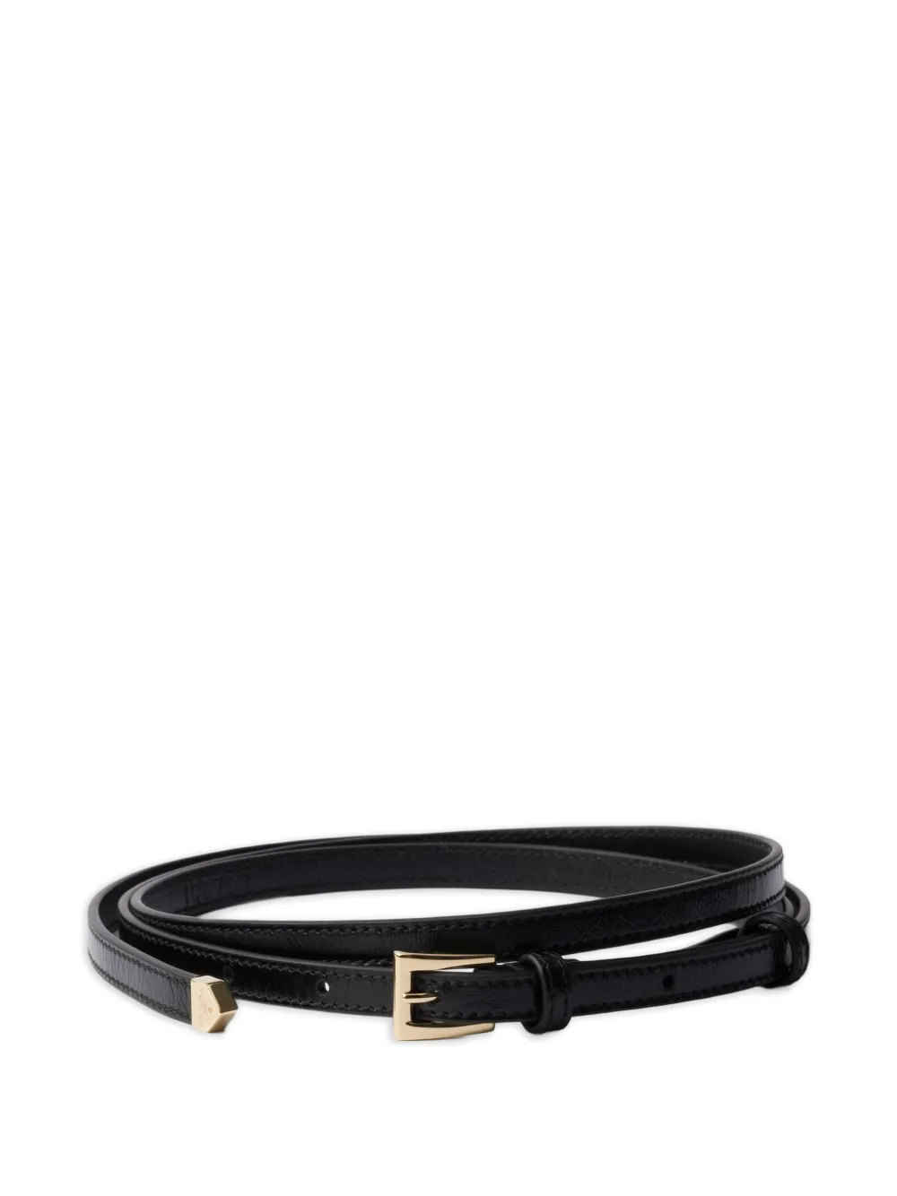 Prada Leather Belt In Black