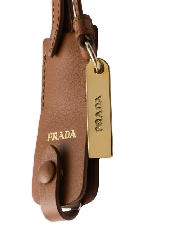 Prada mirror-case Keychain | Brown | FARFETCH