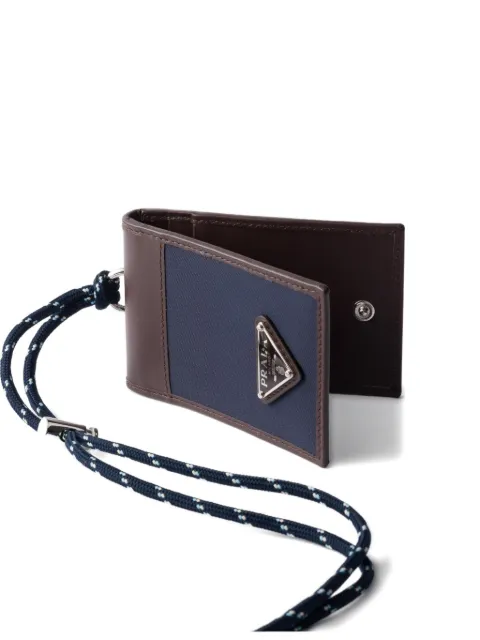 Prada triangle-logo cardholder