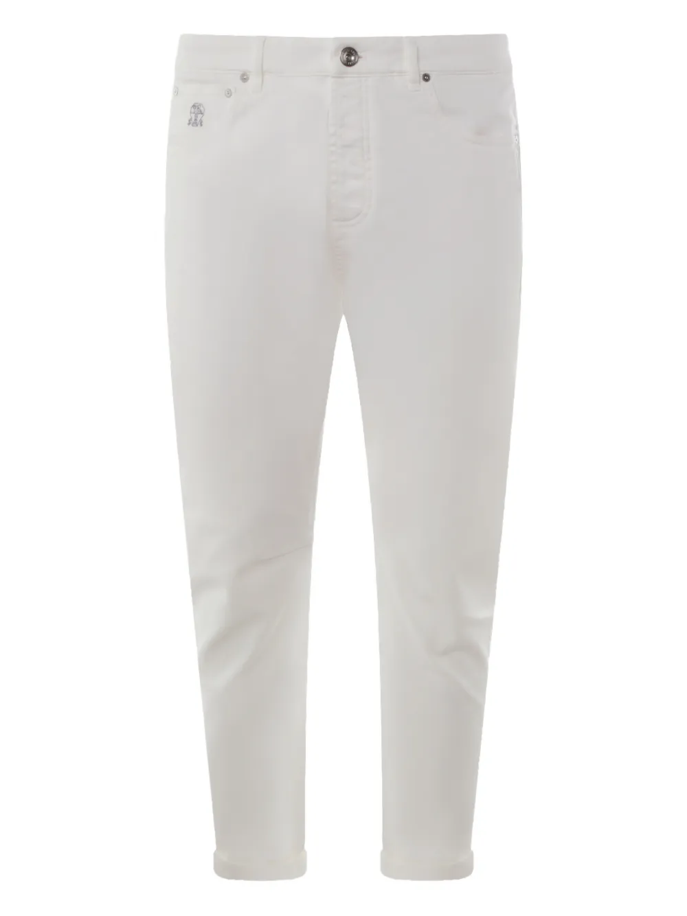 Brunello Cucinelli logo-patch jeans | White | Image 1