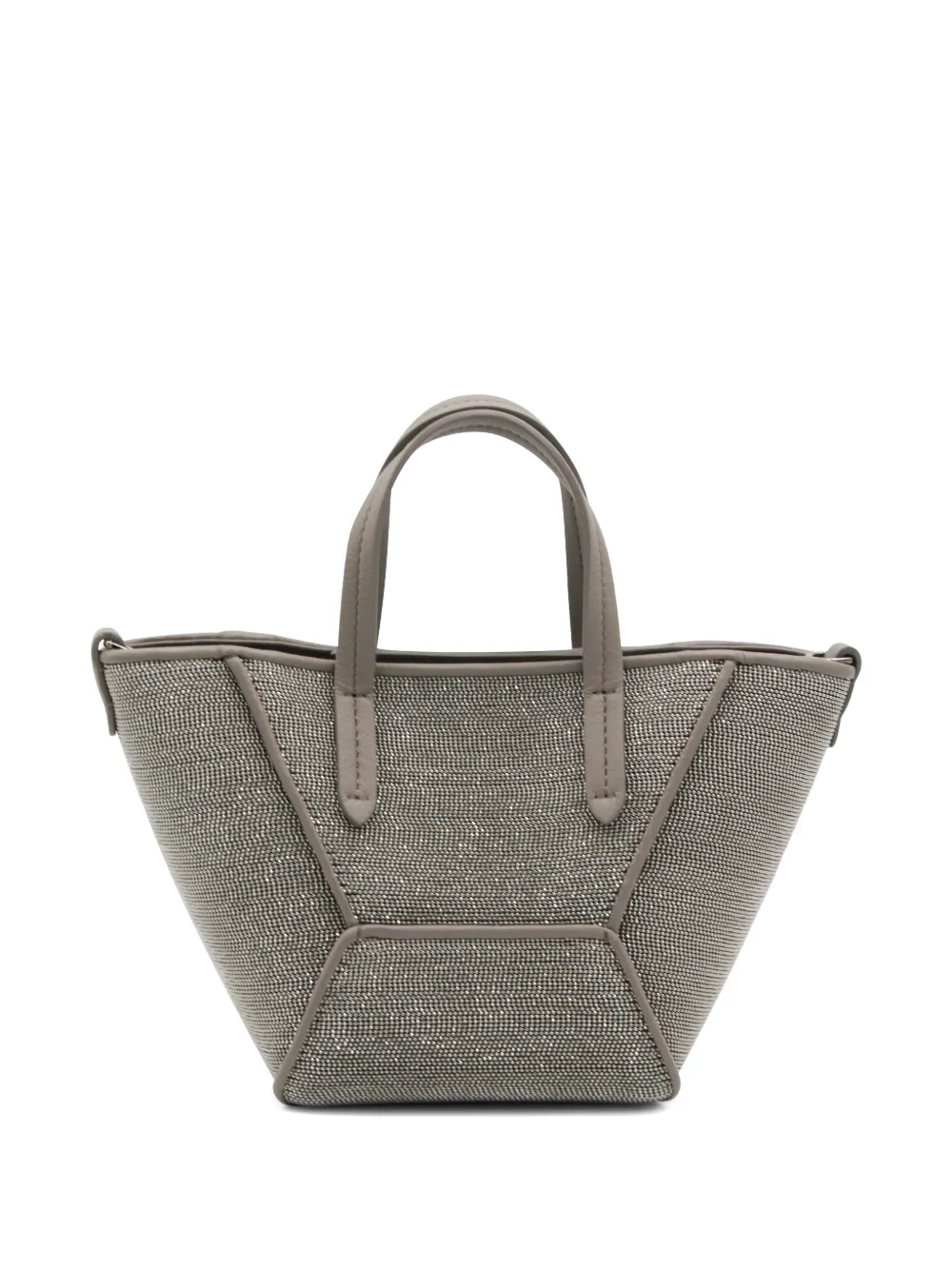 Brunello Cucinelli embellished tote bag - Zilver