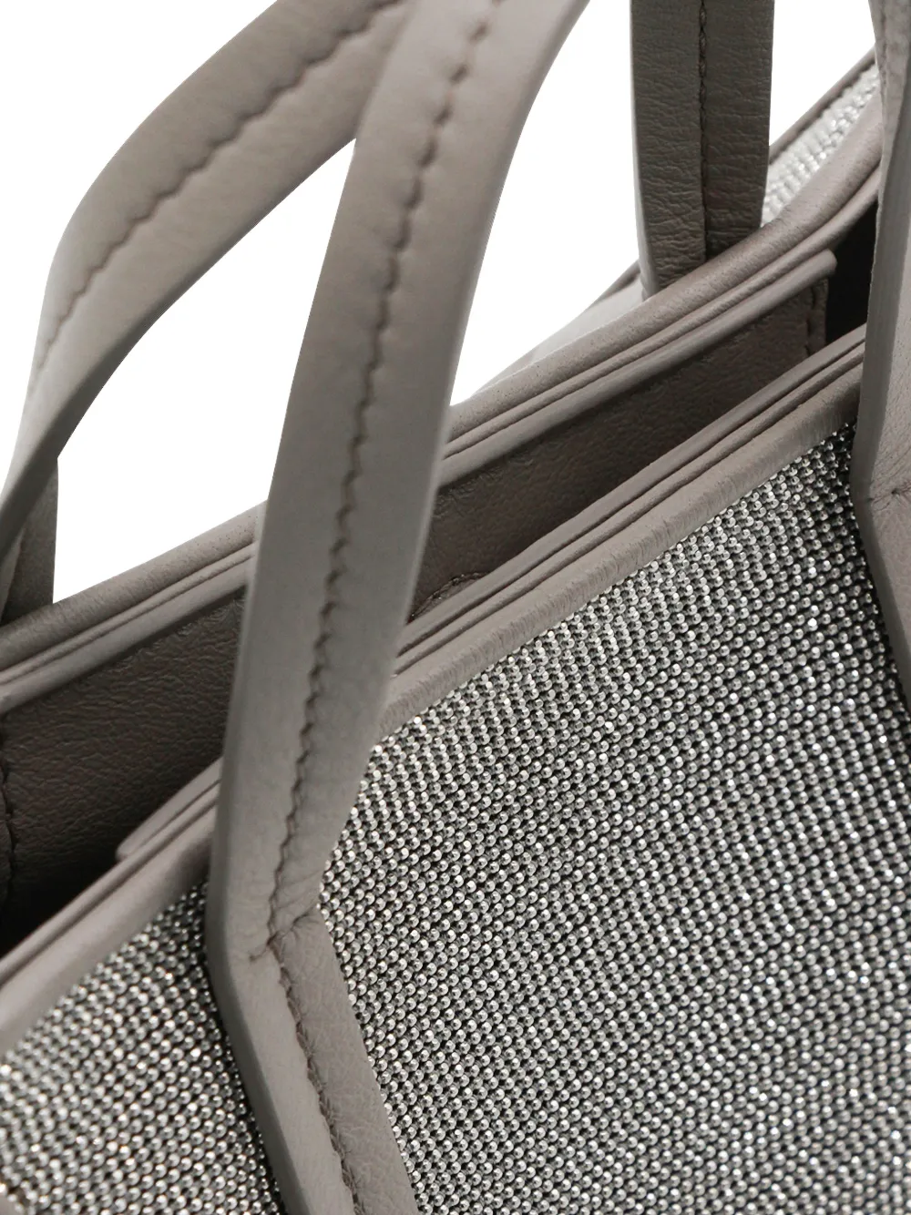Brunello Cucinelli Verfraaide shopper Zilver