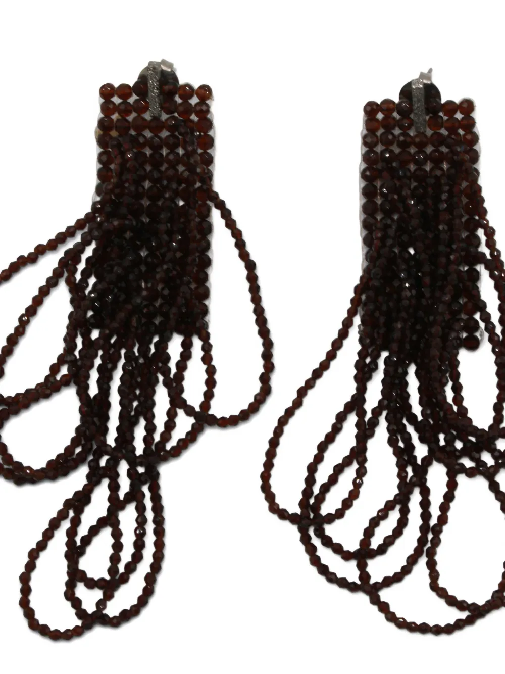 Brunello Cucinelli beaded earrings - Zilver
