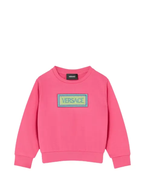 Versace Kids sudadera con parche del logo