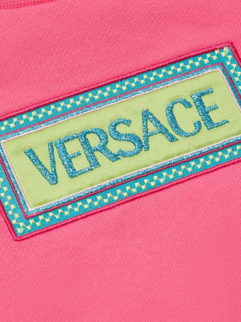  Versace Kids Logo-patch Sweatshirt - Pink 