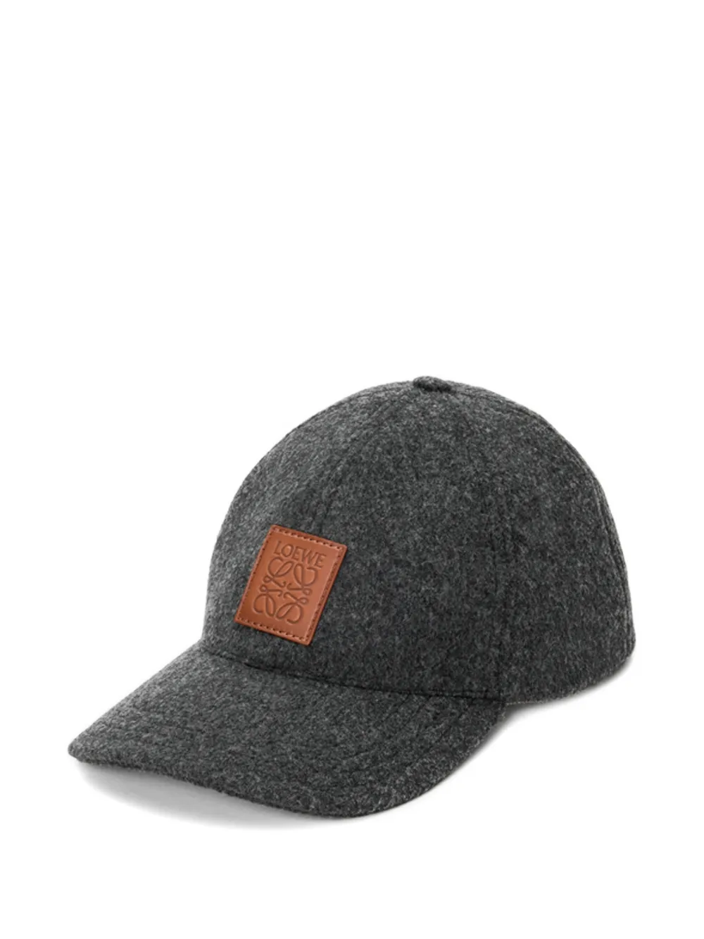 LOEWE patch wool cap | Grey | Image 1