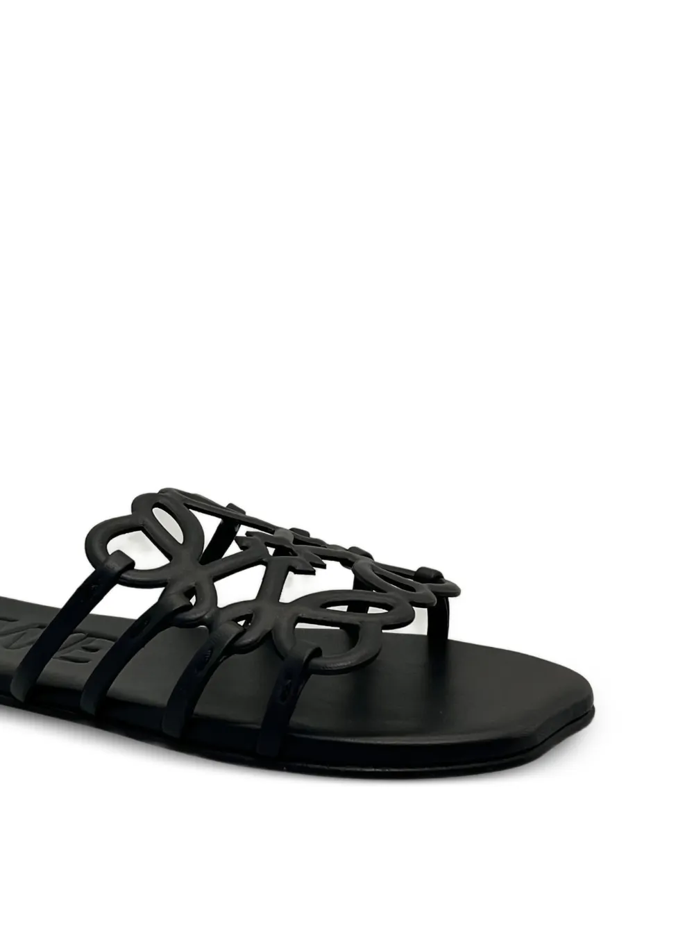 LOEWE Petal Anagram sandalen Zwart