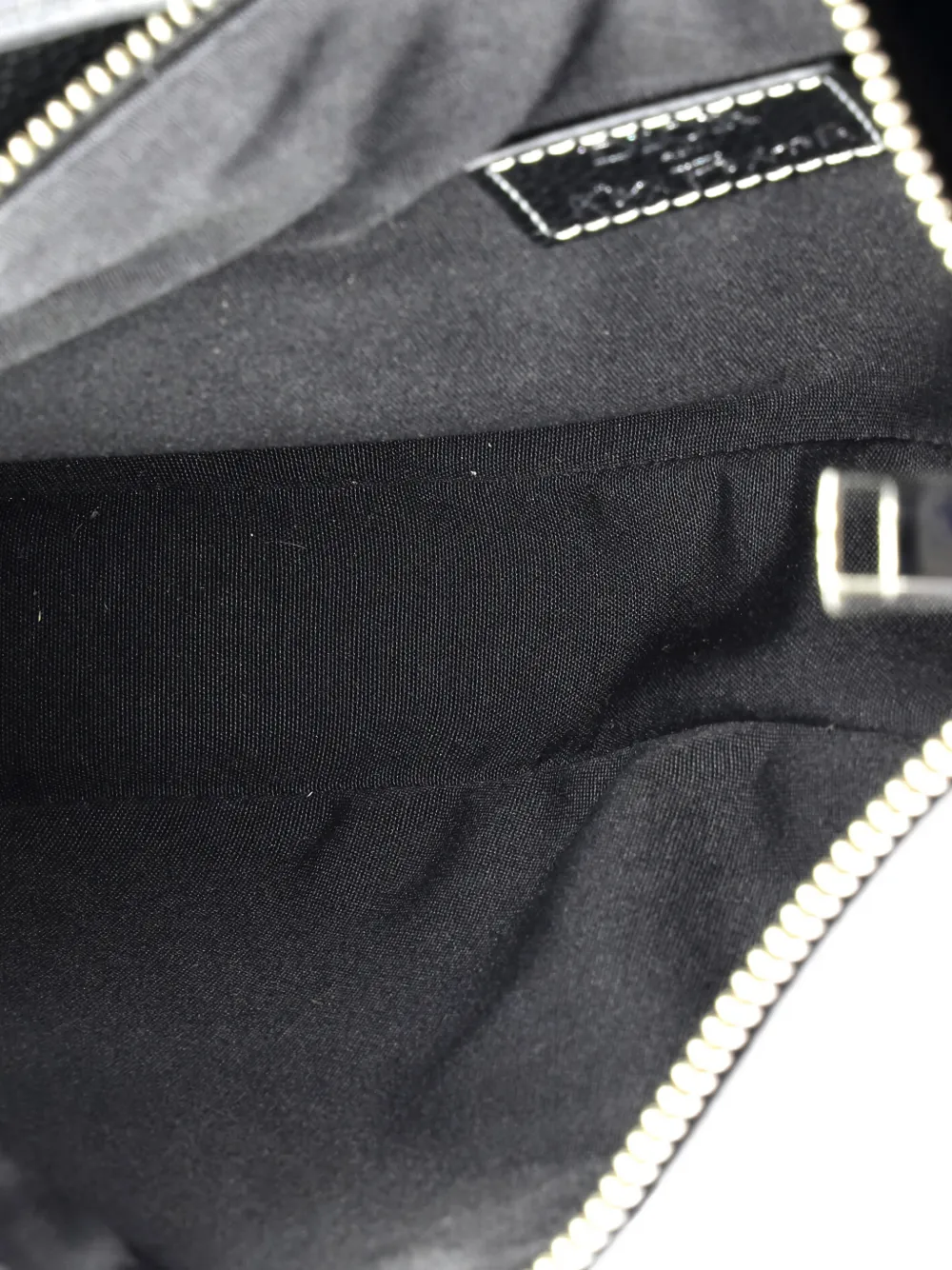 DIOR Pre-owned Shawn Stussy Saddle Printed Leather Crossbody Bag In Black