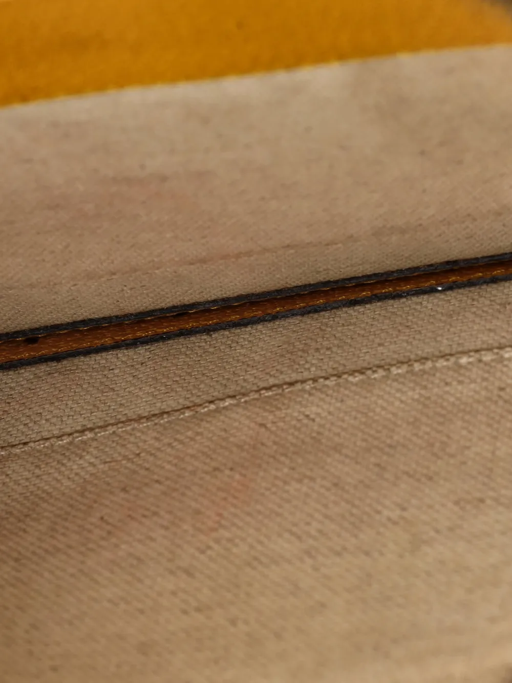 GUCCI Pre-owned Neo Vintage Wristlet Pouch Gg Coated Canvas Clutch Bag In Brown