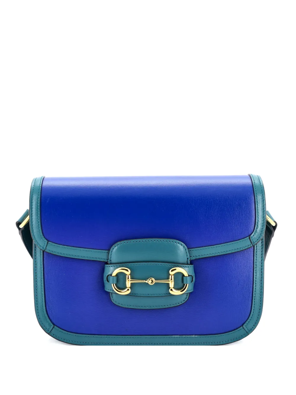 Gucci Pre-Owned Horsebit 1955 Leather Small shoulder bag - Blu