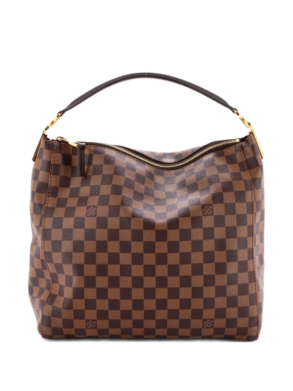 Louis Vuitton Pre-Owned Portobello Handbag Damier PM hobo bag - Marrone