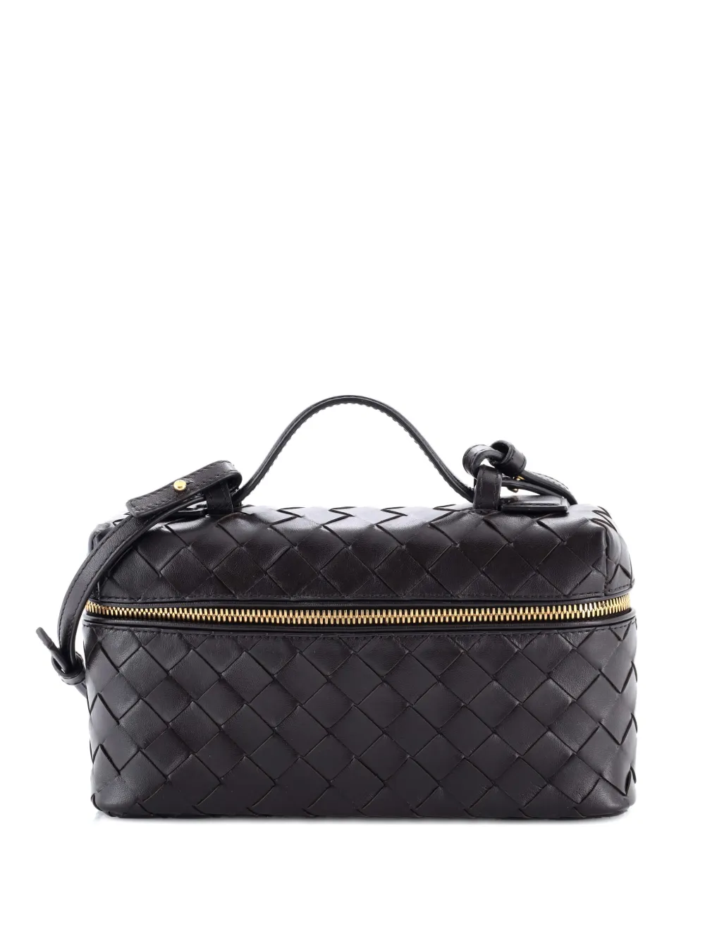 Bottega Veneta Pre-Owned Bang Bang Vanity Case Intrecciato Leather crossbody bag - Marrone