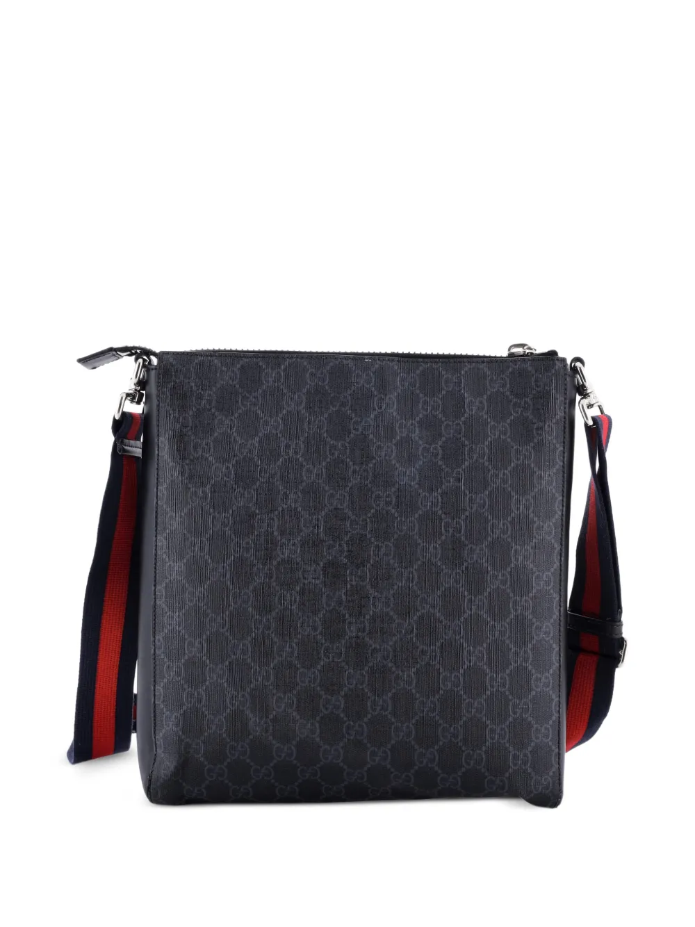 Gucci Pre-Owned Web Strap Front Zip Messenger Bag GG Coated Canvas Medium crossbody bag | Pre-Owned | Image 2