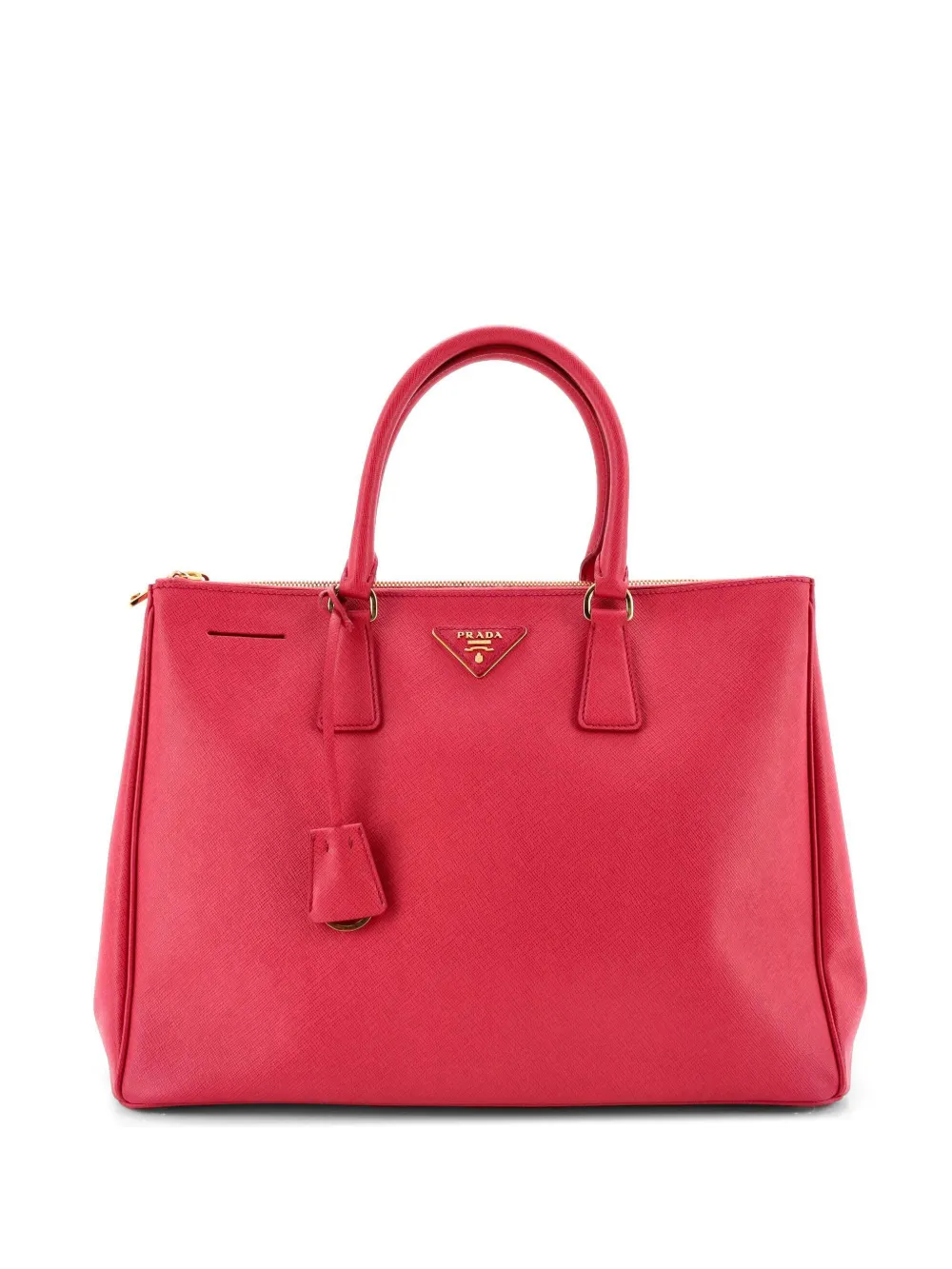 Prada Pre-Owned Double Zip Lux Saffiano Leather Large tote bag - Rosa