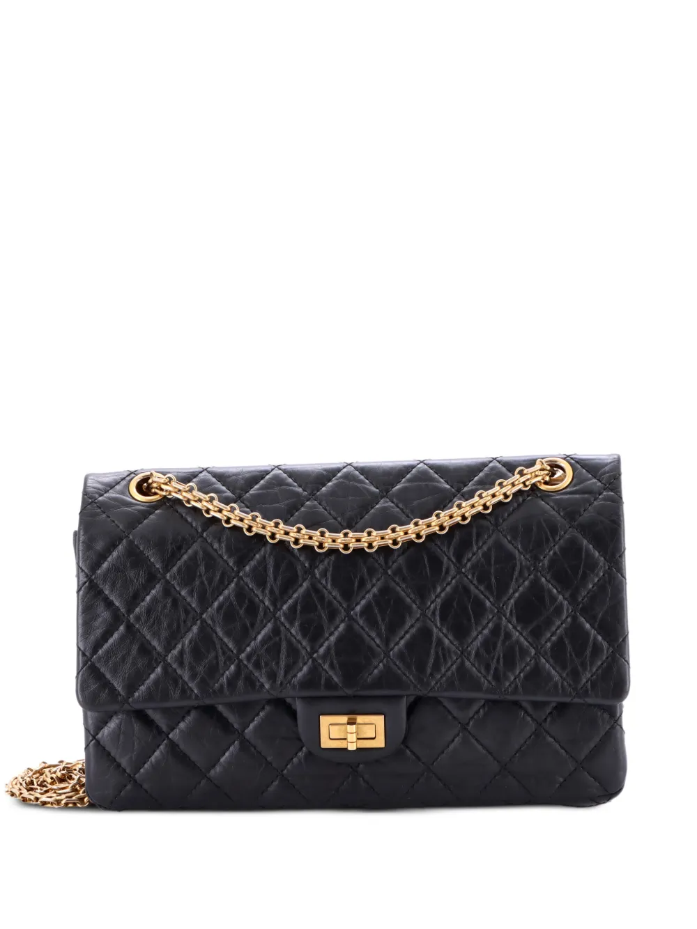 CHANEL Pre-Owned Reissue 2.55 Flap Bag Chevron Aged Calfskin 226 shoulder bag - Nero