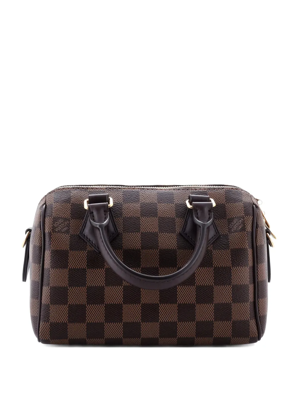 Pre-owned Louis Vuitton Speedy Bandouliere Bag Damier 20 Satchel In Brown