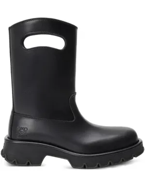 Balenciaga Venom バックルストラップ レザーブーツ | ブラック