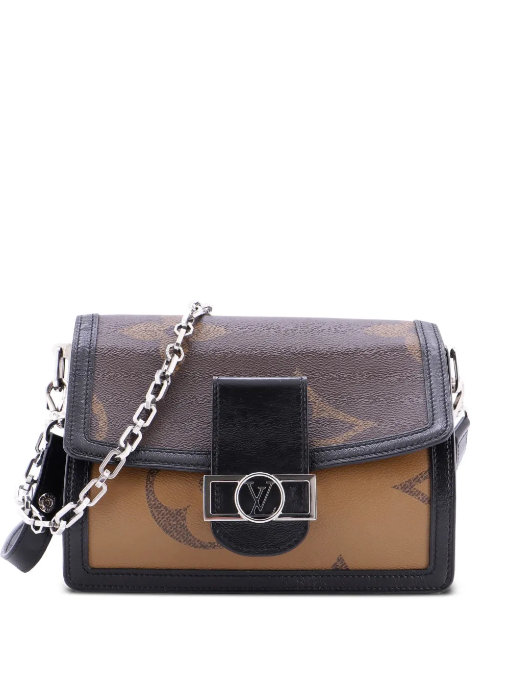 Louis Vuitton Pre-Owned Dauphine Shoulder Bag Reverse Monogram Giant MM crossbody bag - Nero