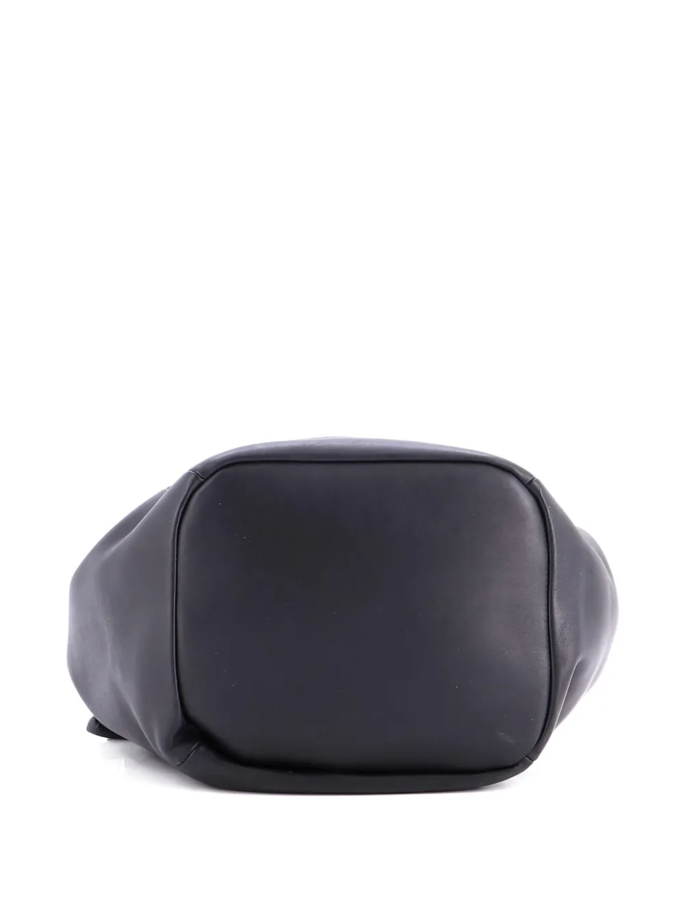 Pre-owned Bottega Veneta Beak Tote Bag Leather Large Shoulder Bag In Black