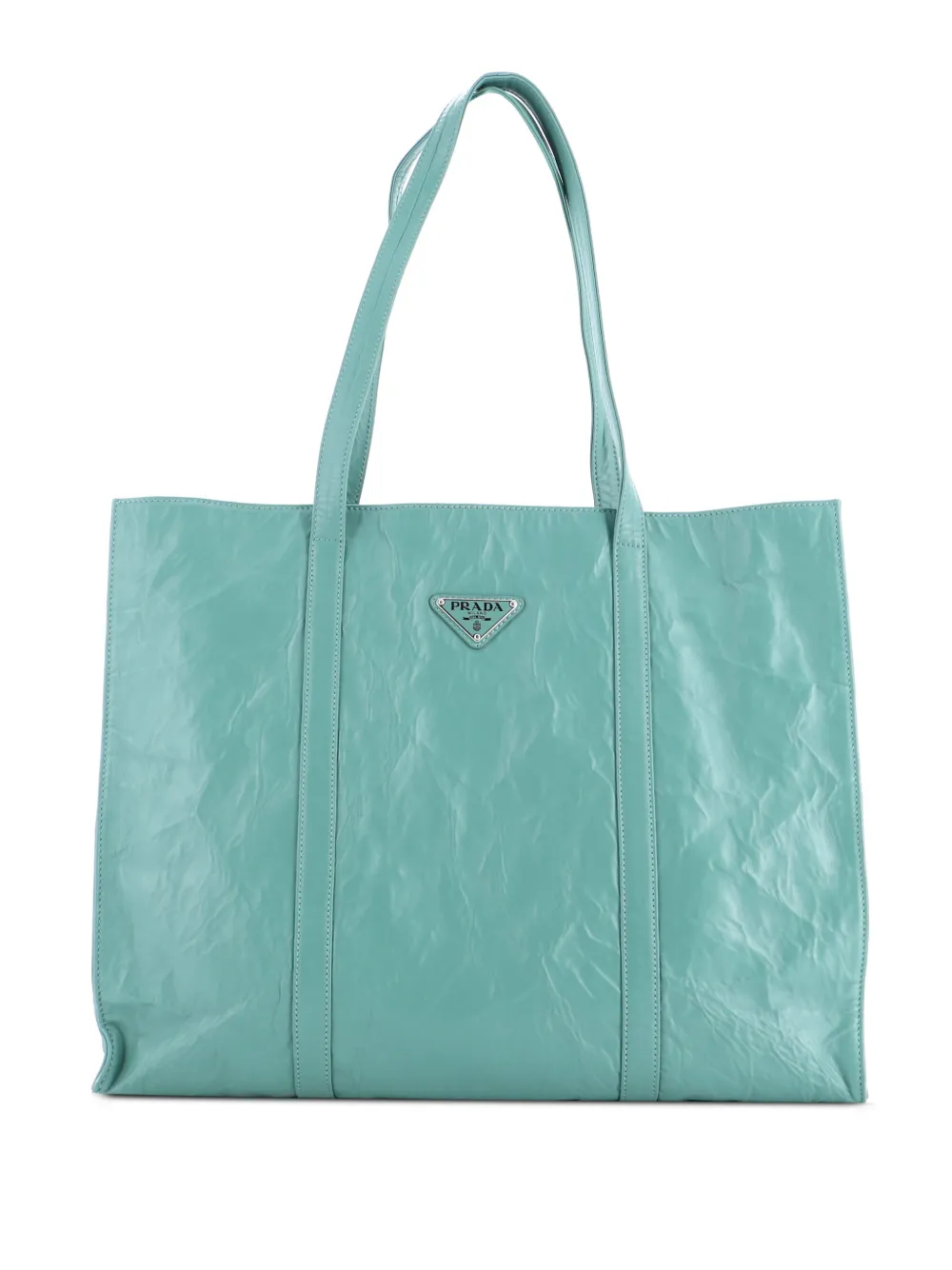 Prada Pre-Owned Shopper Nappa Antique Large tote bag - Verde