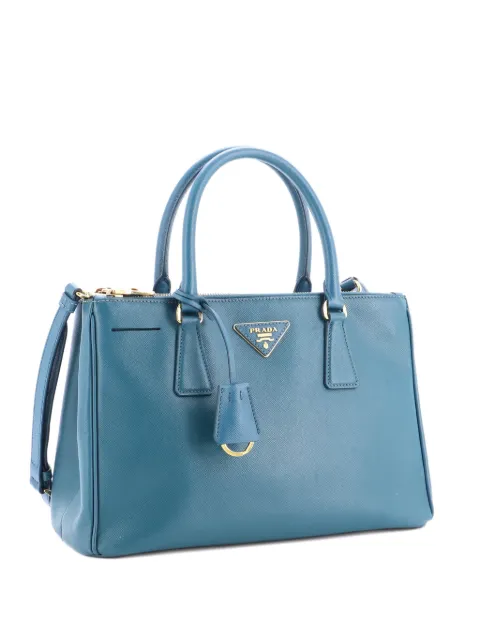 Prada Pre-Owned Double Zip Lux Saffiano Leather Small tote bag