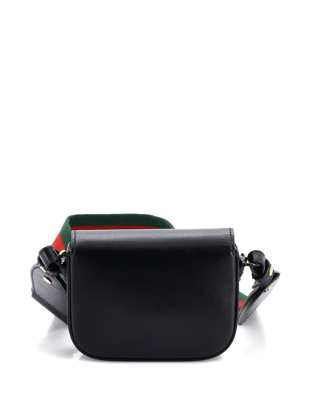 Gucci Pre-Owned Horsebit 1955 Flap Wallet with Strap Leather crossbody bag - Nero