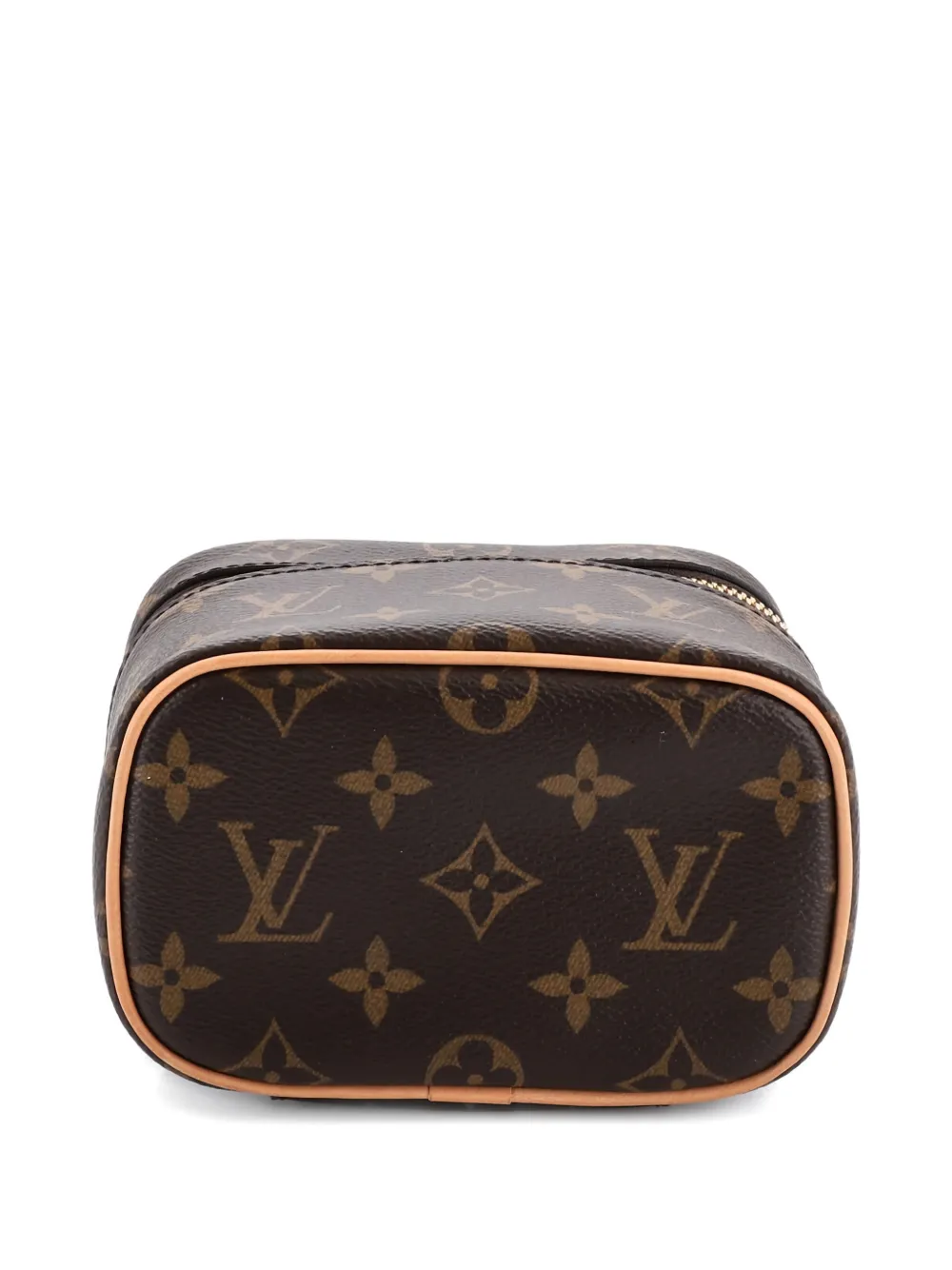 LOUIS VUITTON Pre-owned Nice Vanity Case Monogram Canvas Nano Pouch In Brown