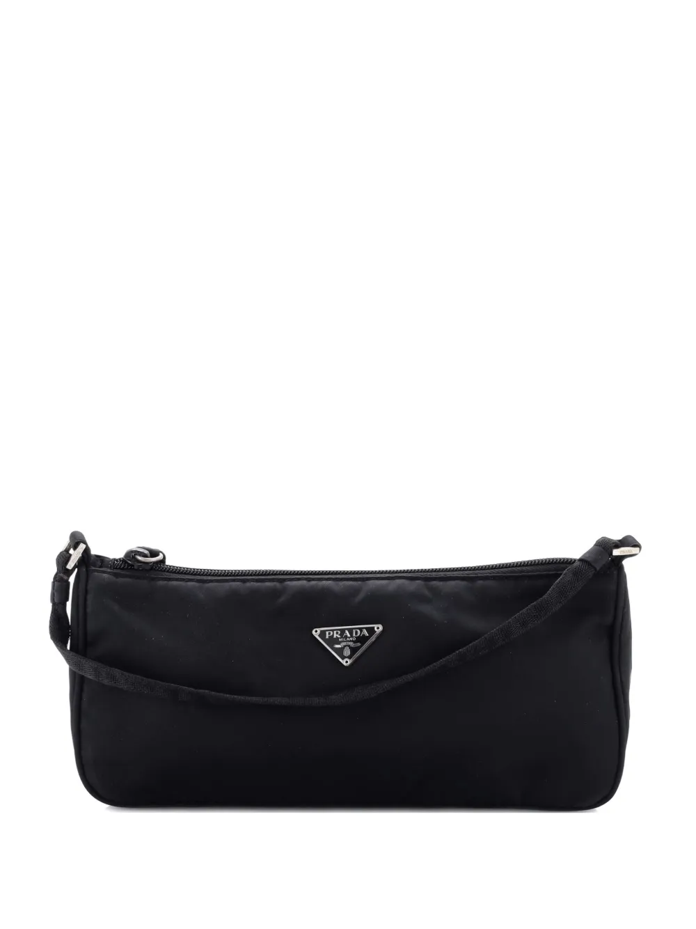 Prada Pre-Owned Pochette Shoulder Bag Tessuto Small hobo bag | Black | Image 1