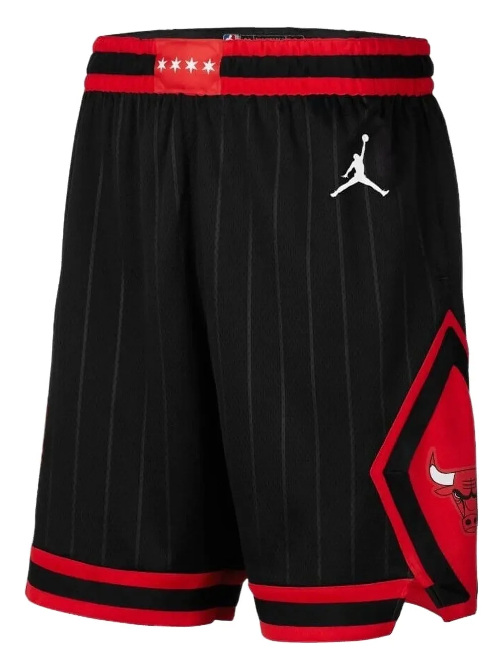 Nike x Jordan NBA Chicago Bulls Statement Edition pinstripe graphic shorts - Schwarz