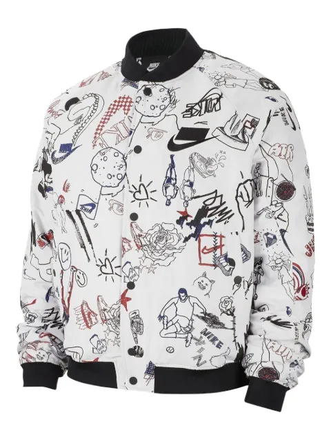 Nike NSW printed bomber jacket
