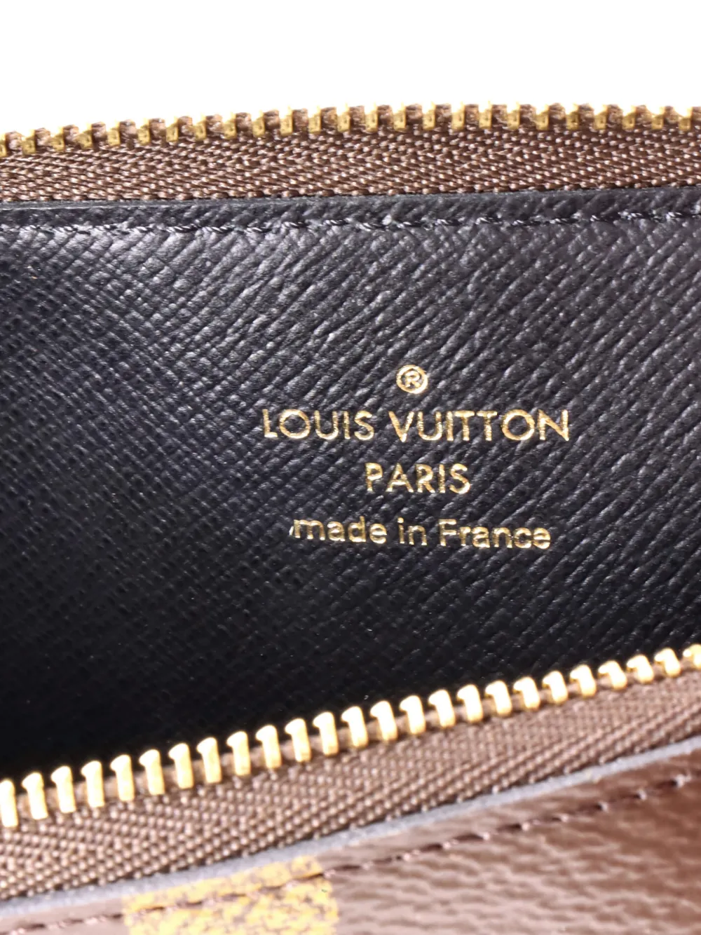 Pre-owned Louis Vuitton Trio Pouch Set Reverse Monogram Giant Clutch Bag In Brown