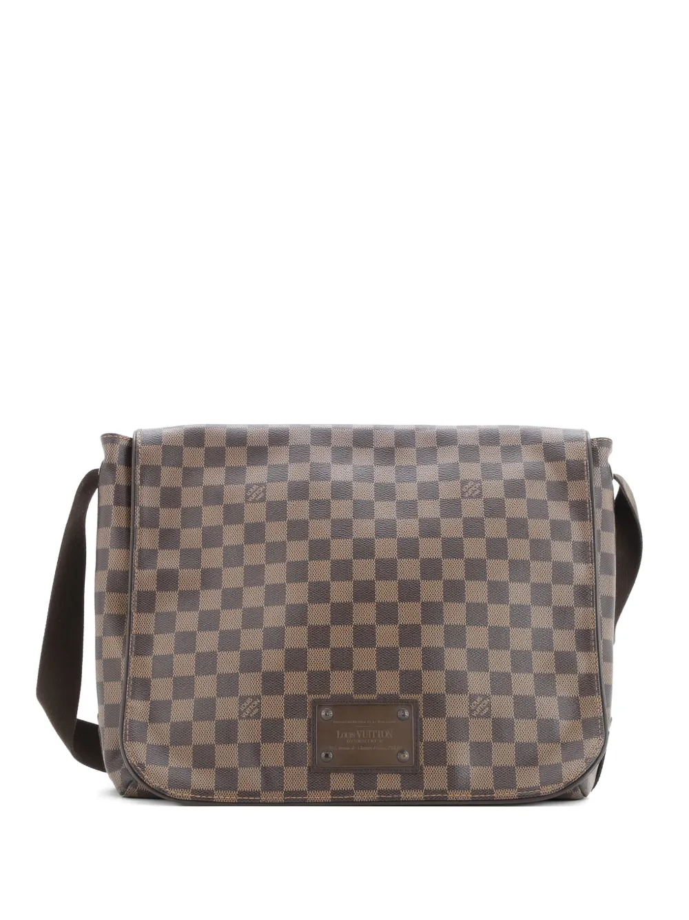 Pre-owned Louis Vuitton Brooklyn Handbag Damier Gm Crossbody Bag In Brown