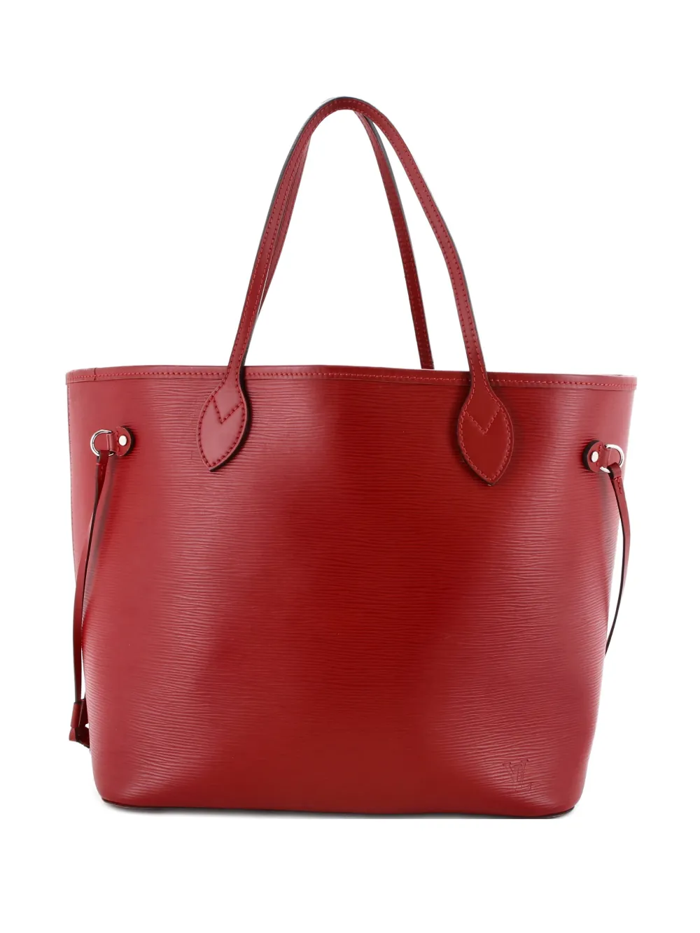 Pre-owned Louis Vuitton Neverfull Epi Leather Mm Tote Bag In Red