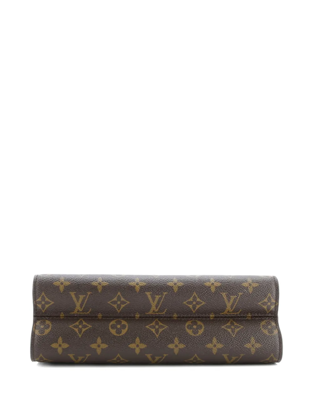 Pre-owned Louis Vuitton Victoire Handbag Monogram Canvas And Leather Shoulder Bag In Black
