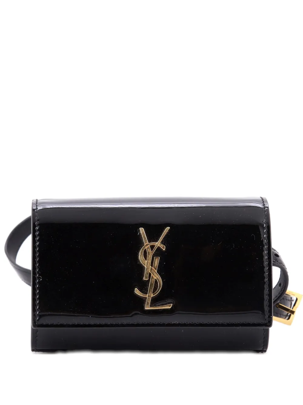 Saint Laurent Pre-Owned Classic Monogram Kate Patent belt bag - Nero