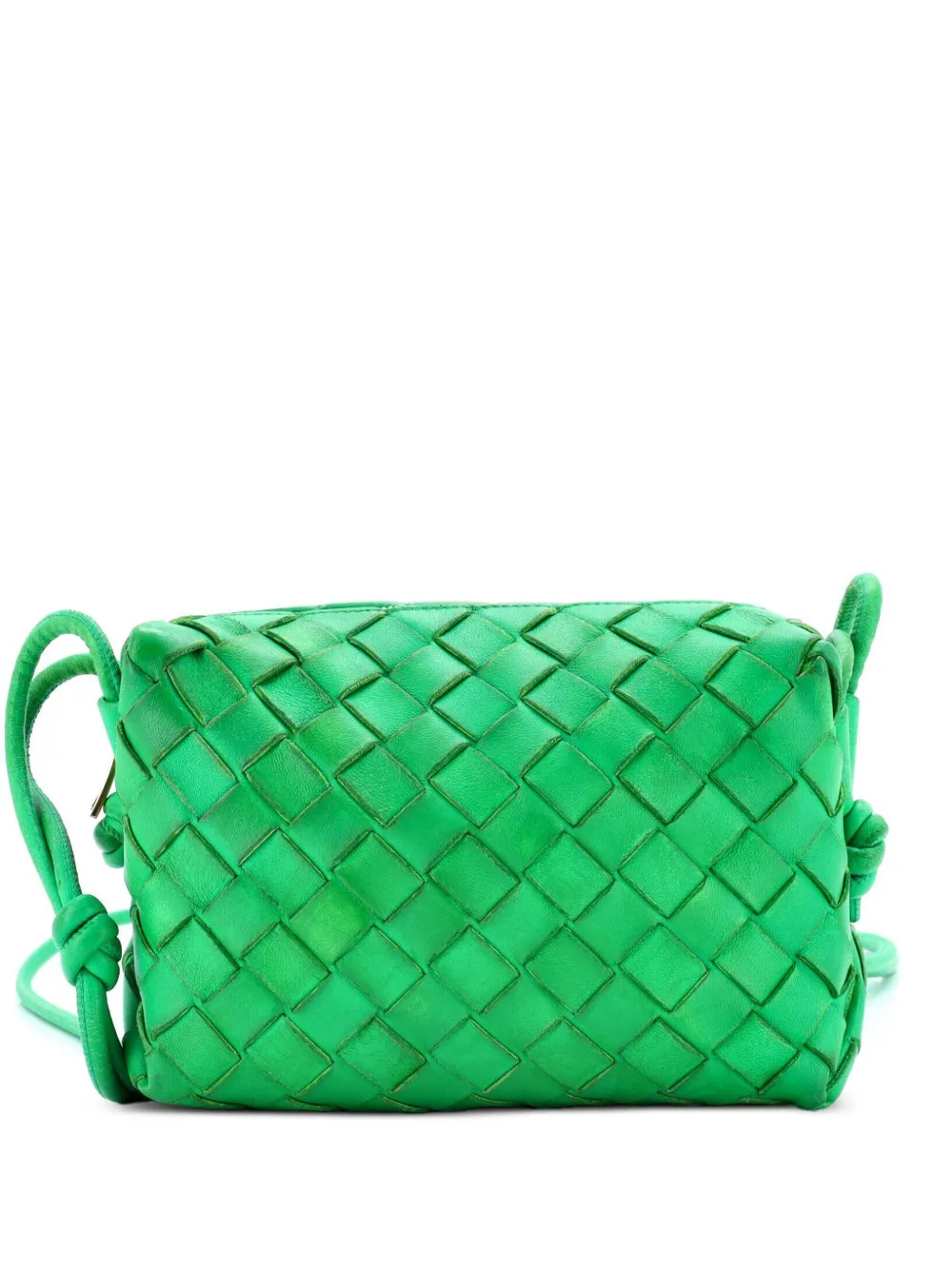 Bottega Veneta Pre-Owned Loop Intrecciato Nappa Mini crossbody bag - Verde