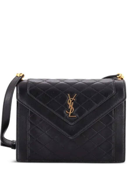 Saint Laurent Pre-Owned Gaby Envelope Satchel Quilted Leather Mini crossbody bag
