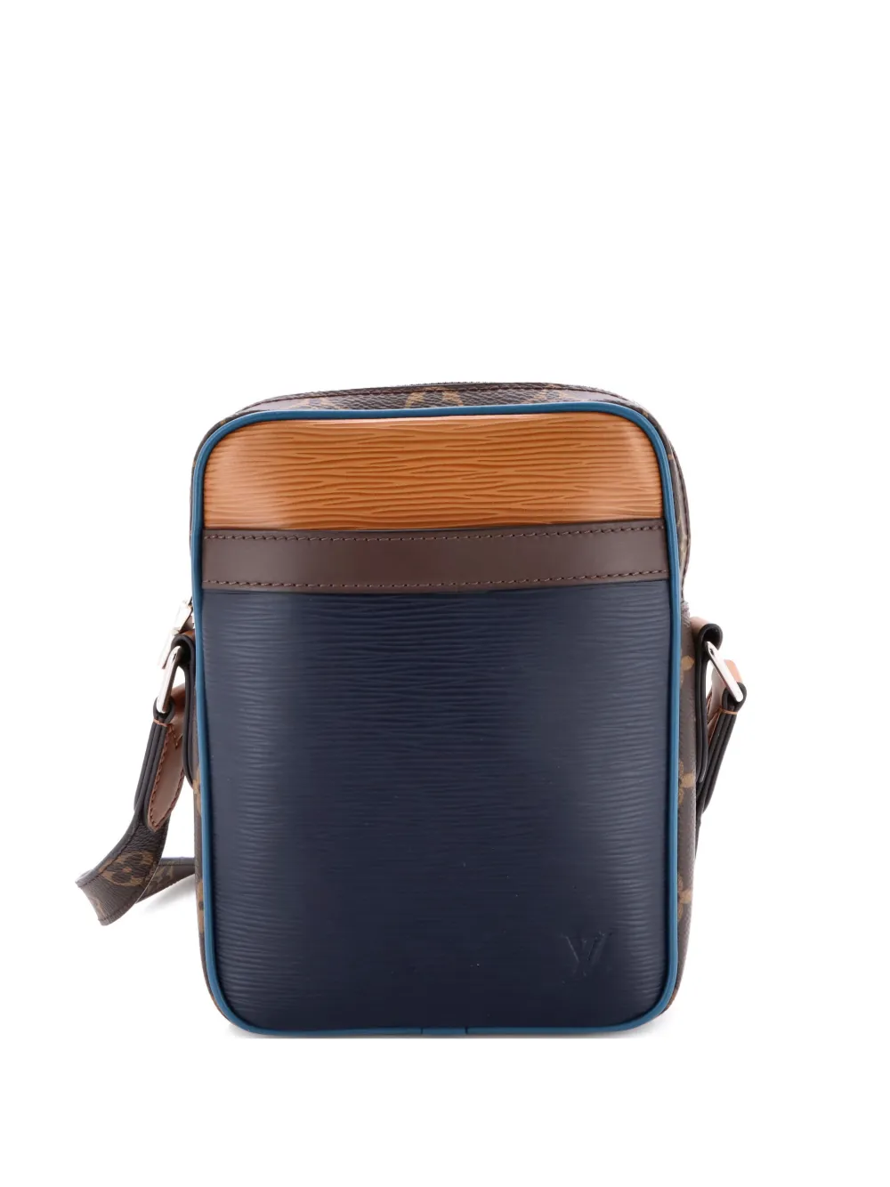 Louis Vuitton Pre-Owned Danube Handbag Epi Leather with Monogram Canvas Slim crossbody bag - Blu