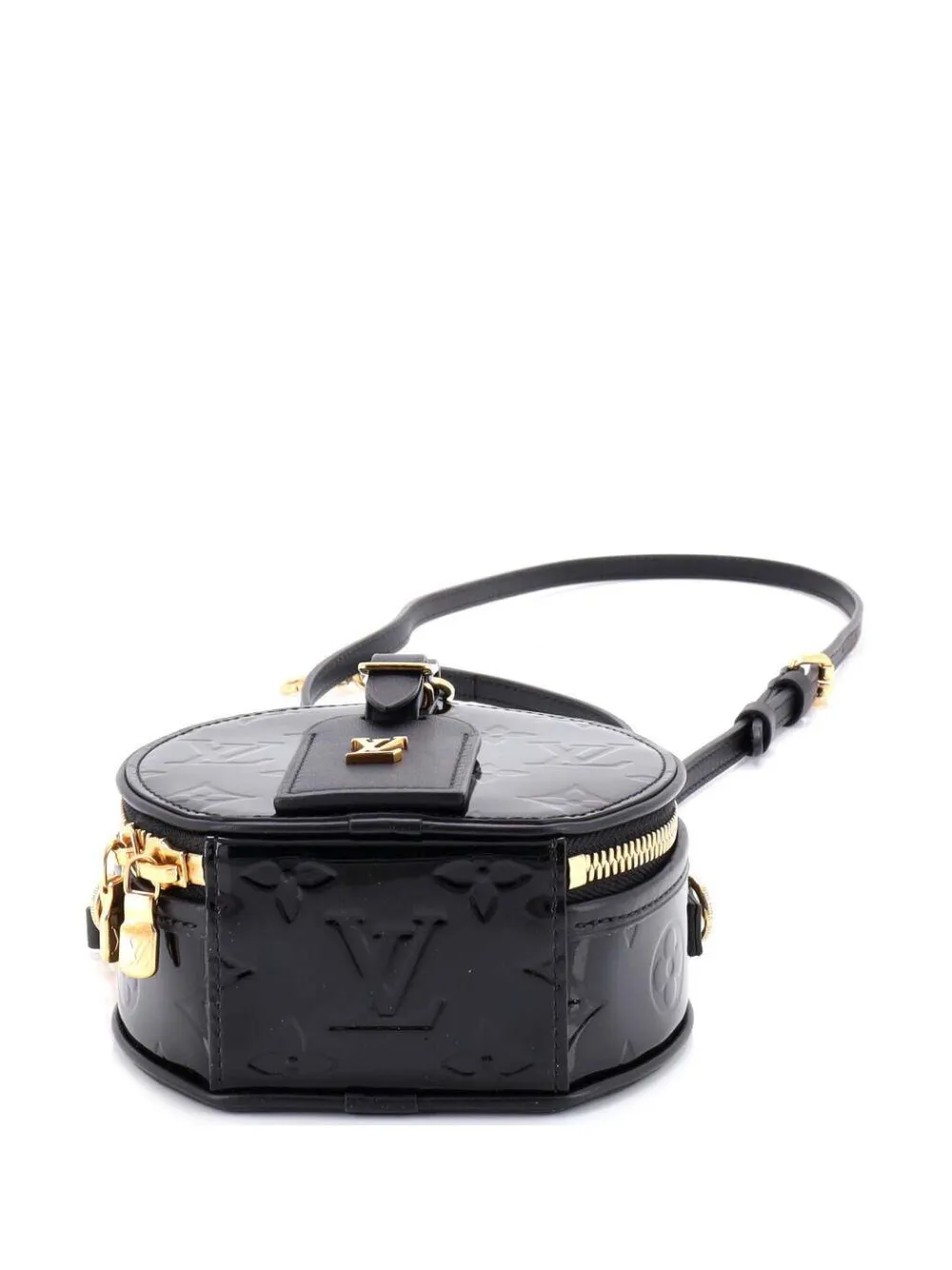 Louis Vuitton Pre-Owned Mini Boite Chapeau Bag Monogram Vernis crossbody bag - Nero