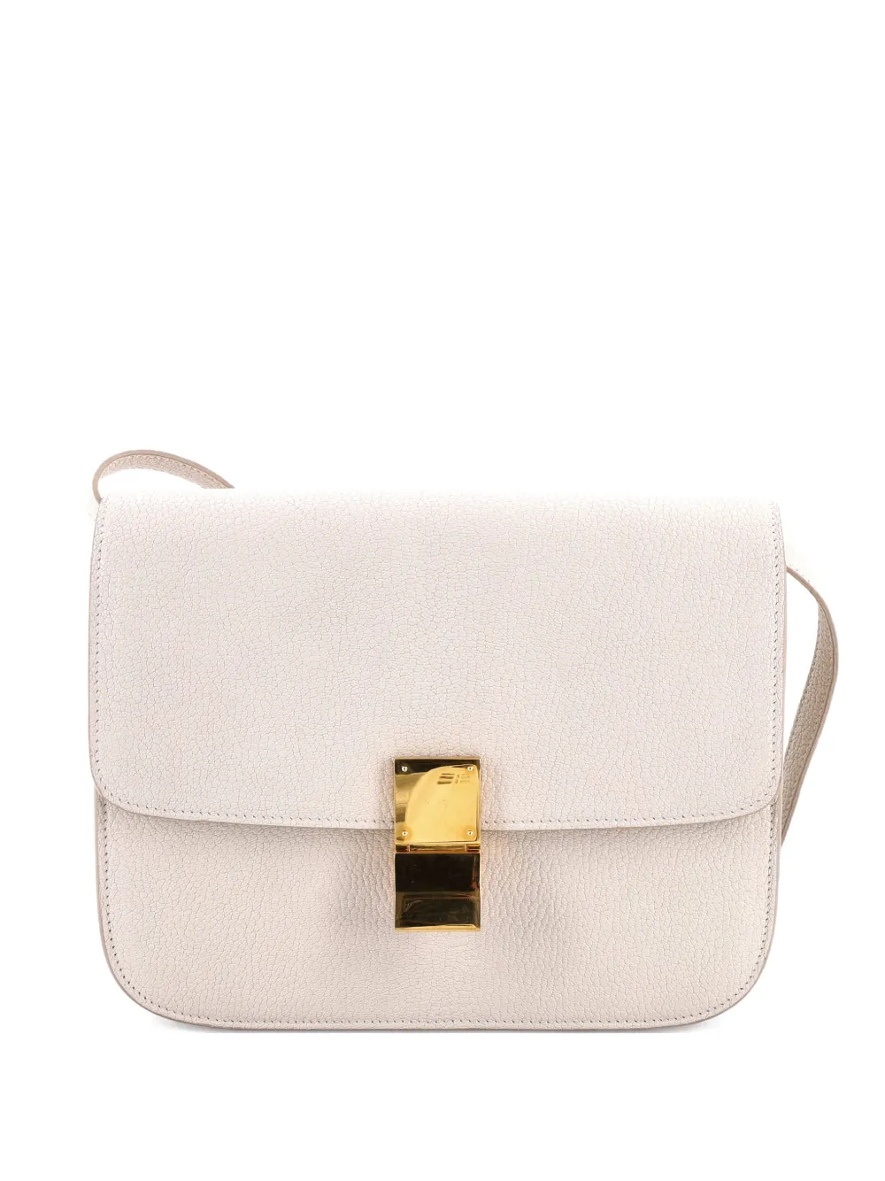 Celine Pre-Owned Classic Box Bag Grainy Leather Medium crossbody bag - Toni neutri