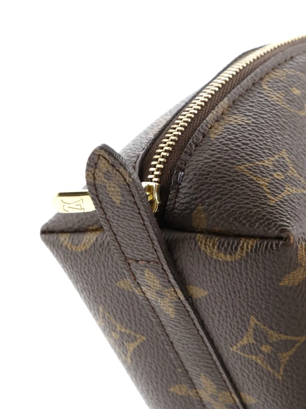 LOUIS VUITTON Pre-owned Vanity Cosmetic Monogram Canvas Gm Pouch In Brown