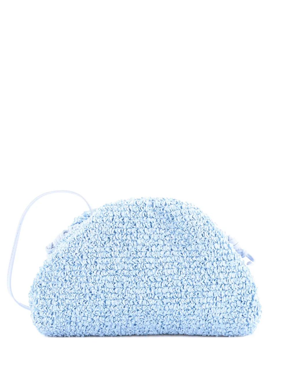 Bottega Veneta Pre-Owned The Pouch Curly Raffia Mini crossbody bag - Blu