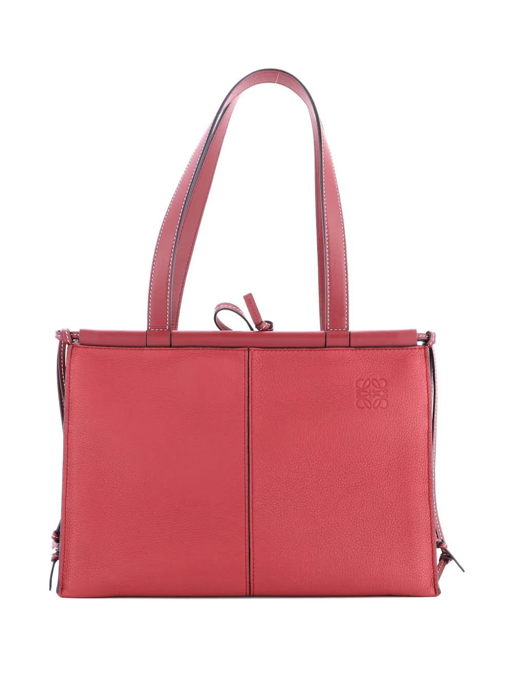 Loewe Pre-Owned Cushion Leather Small tote bag - Rosso