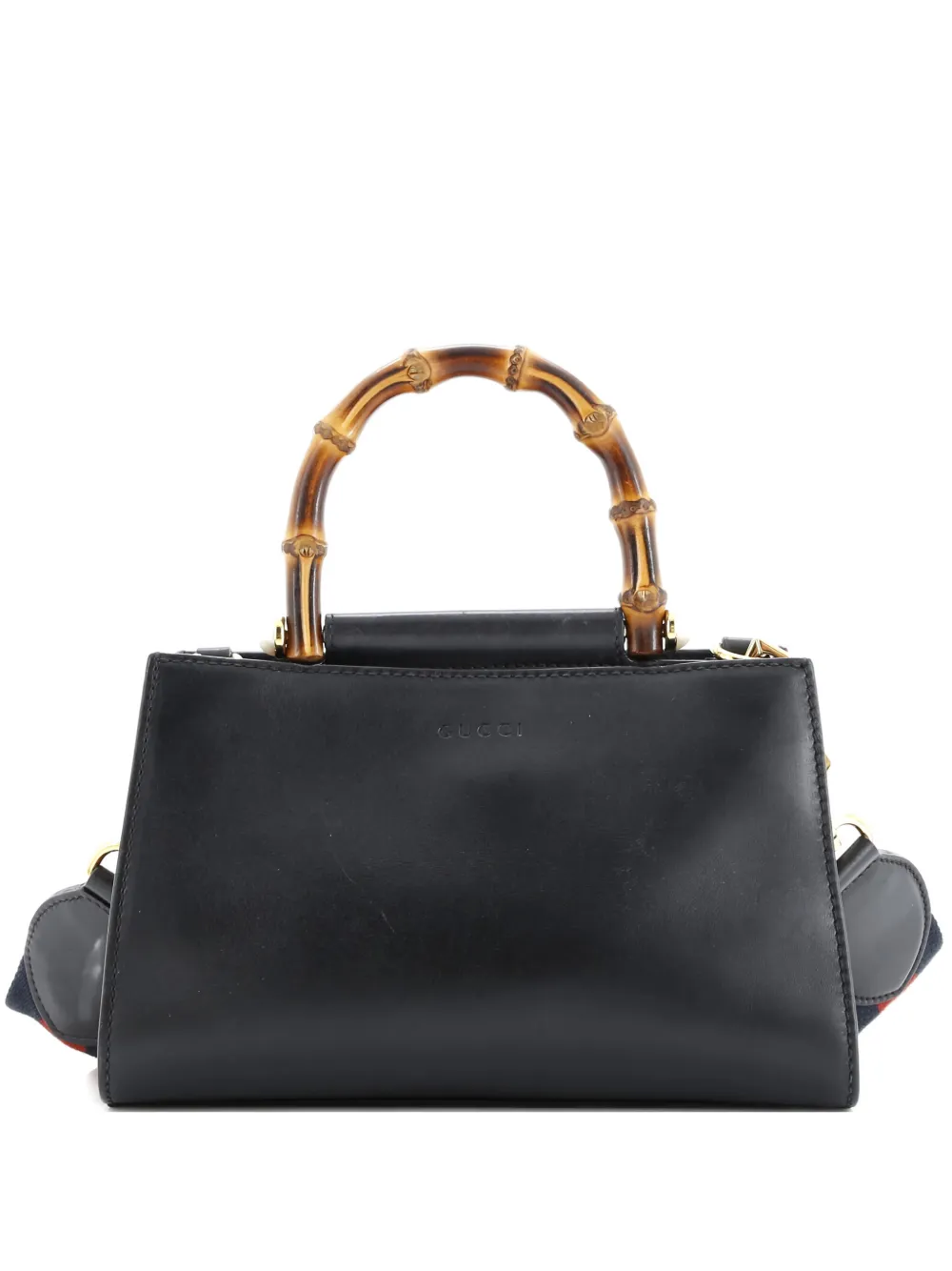 Gucci Pre-Owned Nymphaea Top Handle Bag Leather Mini satchel - Nero