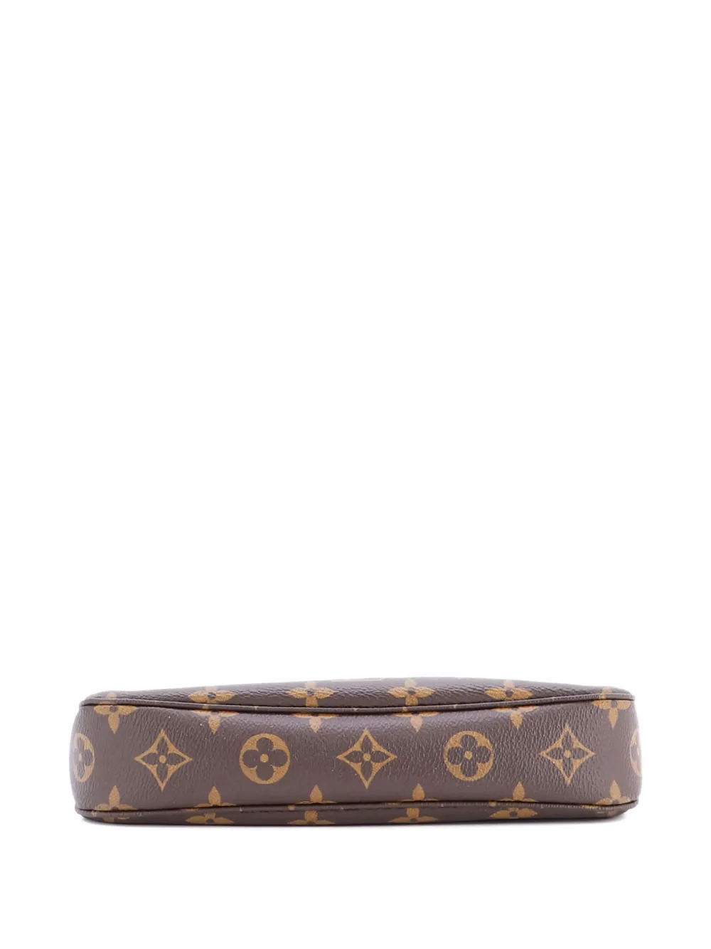 Pre-owned Louis Vuitton Pochette Accessoires Nm Monogram Canvas Clutch Bag In Brown