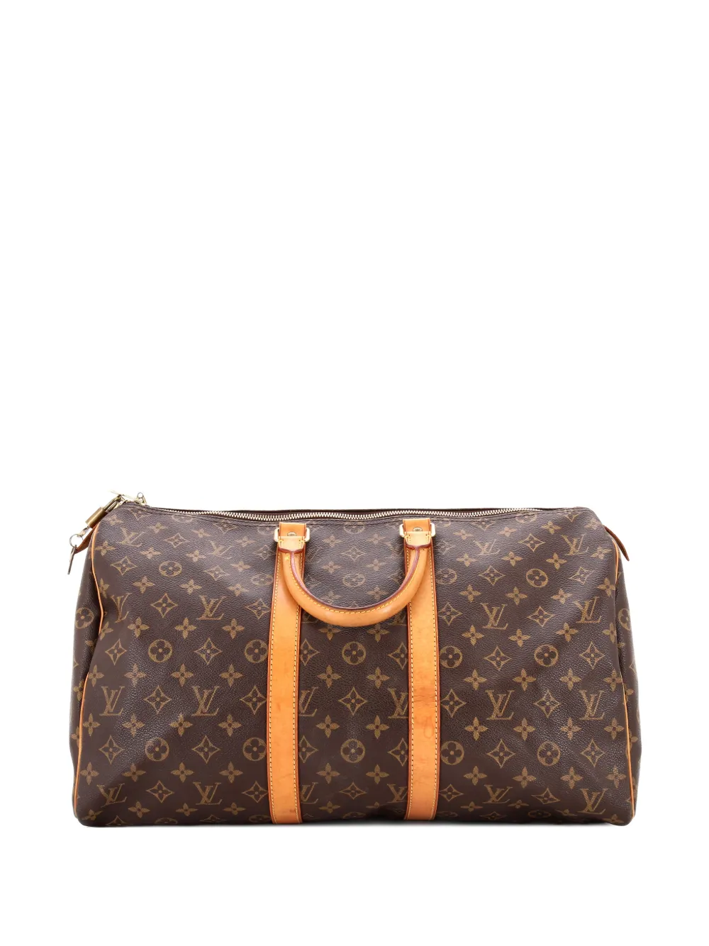 Louis Vuitton Pre-Owned Keepall Bag Monogram Canvas 45 satchel - Marrone