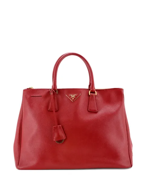 Prada Pre-Owned Double Zip Lux Saffiano Leather Large tote bag
