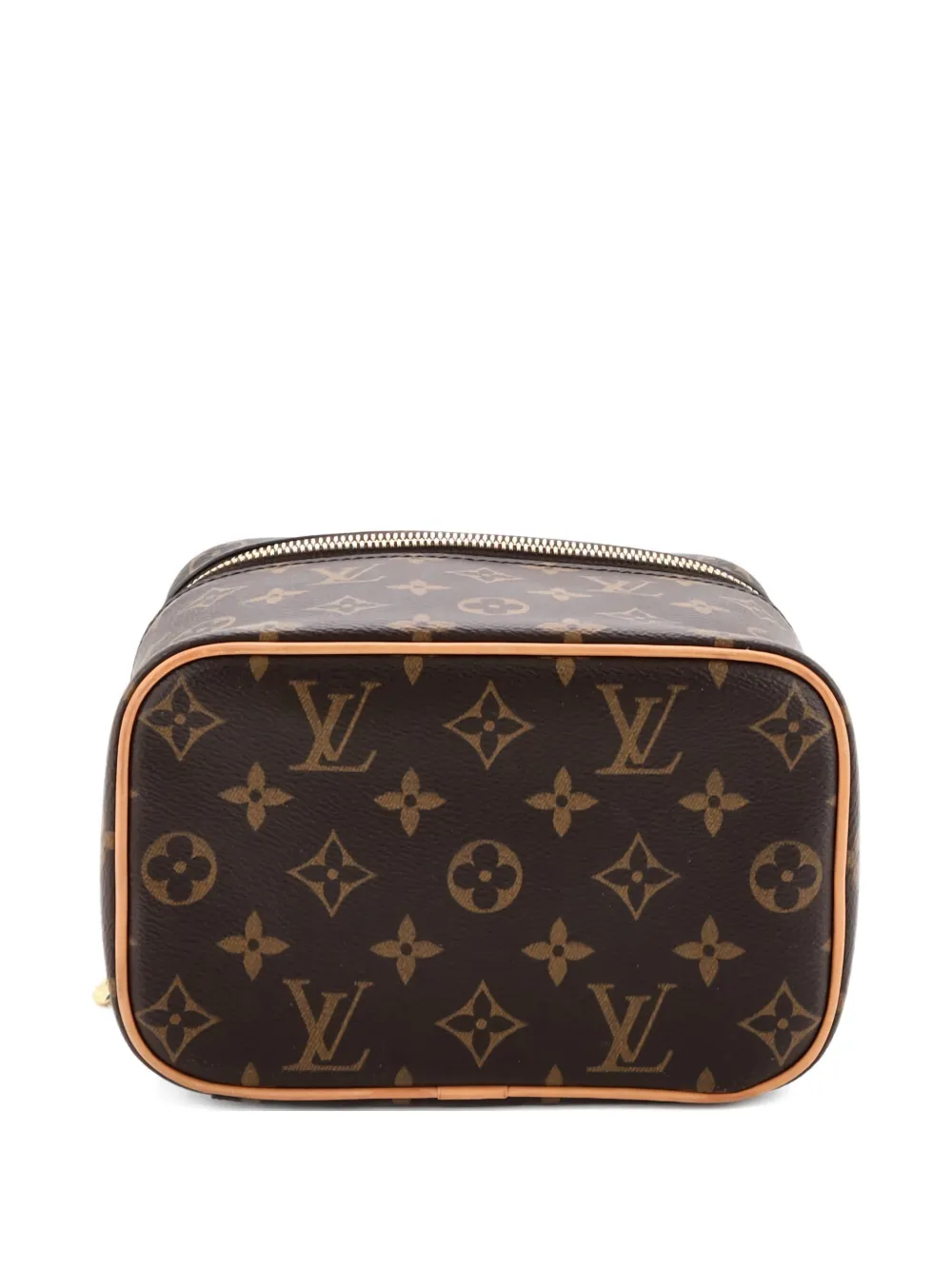 LOUIS VUITTON Pre-owned Nice Vanity Case Monogram Canvas Mini Pouch In Brown