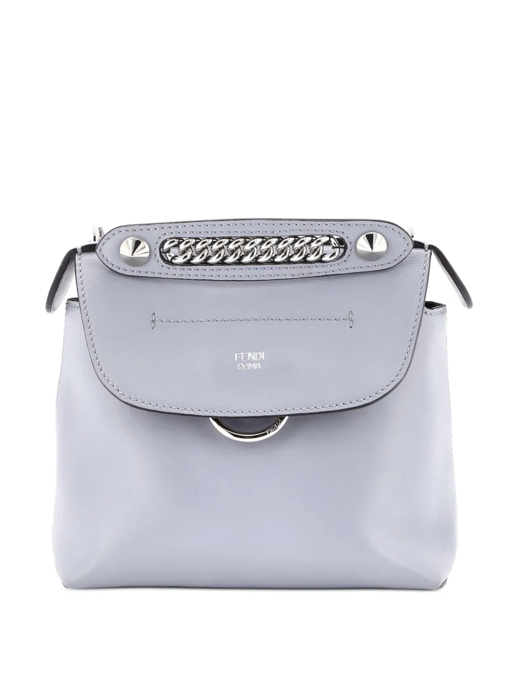 Fendi Pre-Owned Back to School Leather Mini backpack - Grigio